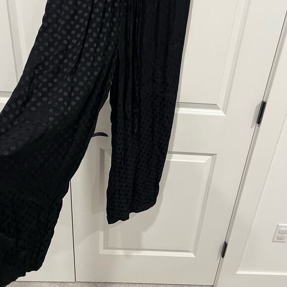 Madewell Women's Jumpsuit Black with Polka Dots Short Sleeve Pant‎ Size 4 - Picture 4 of 12